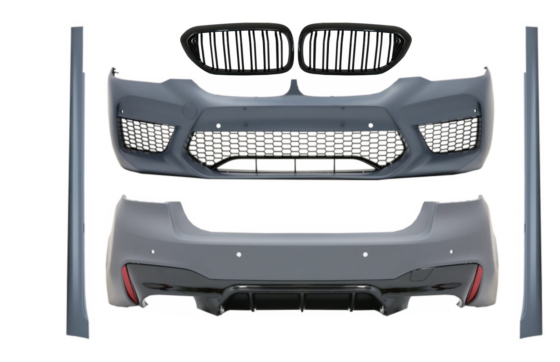 Komplett Bodykit für BMW 5 G30 2017-2019 Zentrale Gitter Doppelstreifen M5 Look Carpartstuning Austria