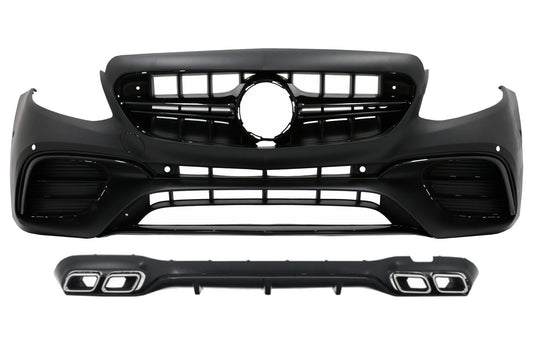 Frontstoßstange für Mercedes E-Klasse W213 2016+ E63 Look Diffusor Auspuff Tipps Carpartstuning Austria
