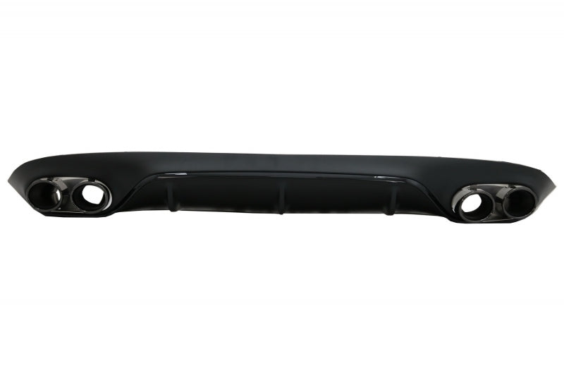 Diffusor für Mercedes E C238 A238 AMG Linie 16+ E53 Look Auspuff Gitter Alles schwarz Carpartstuning Austria