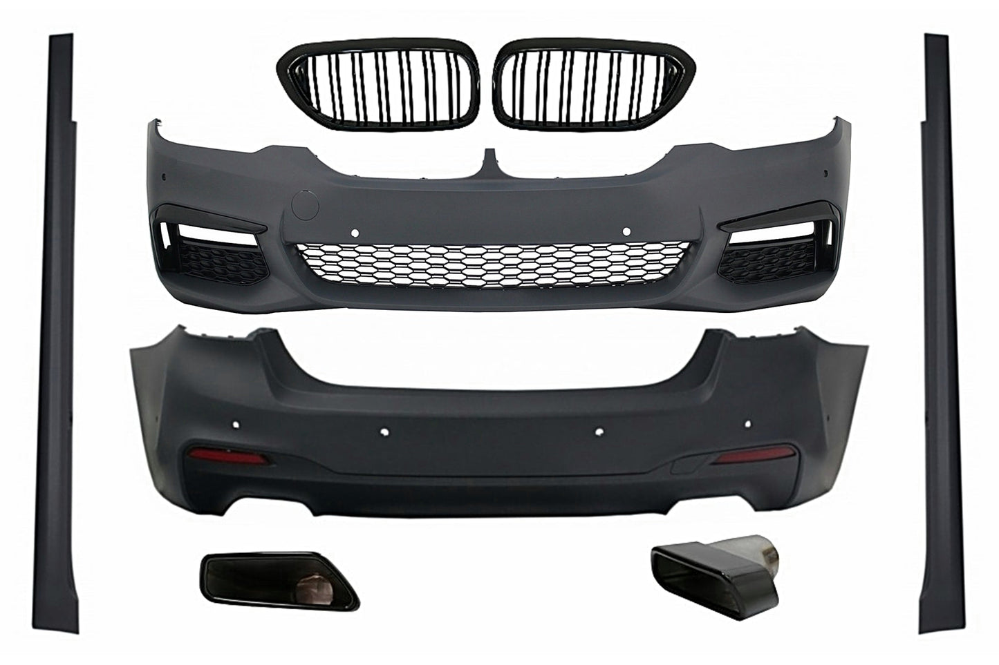 Bodykit für BMW 5er G30 2017–2019 Kühlergrillblenden Auspuffblenden M-Tech Design Carpartstuning Austria