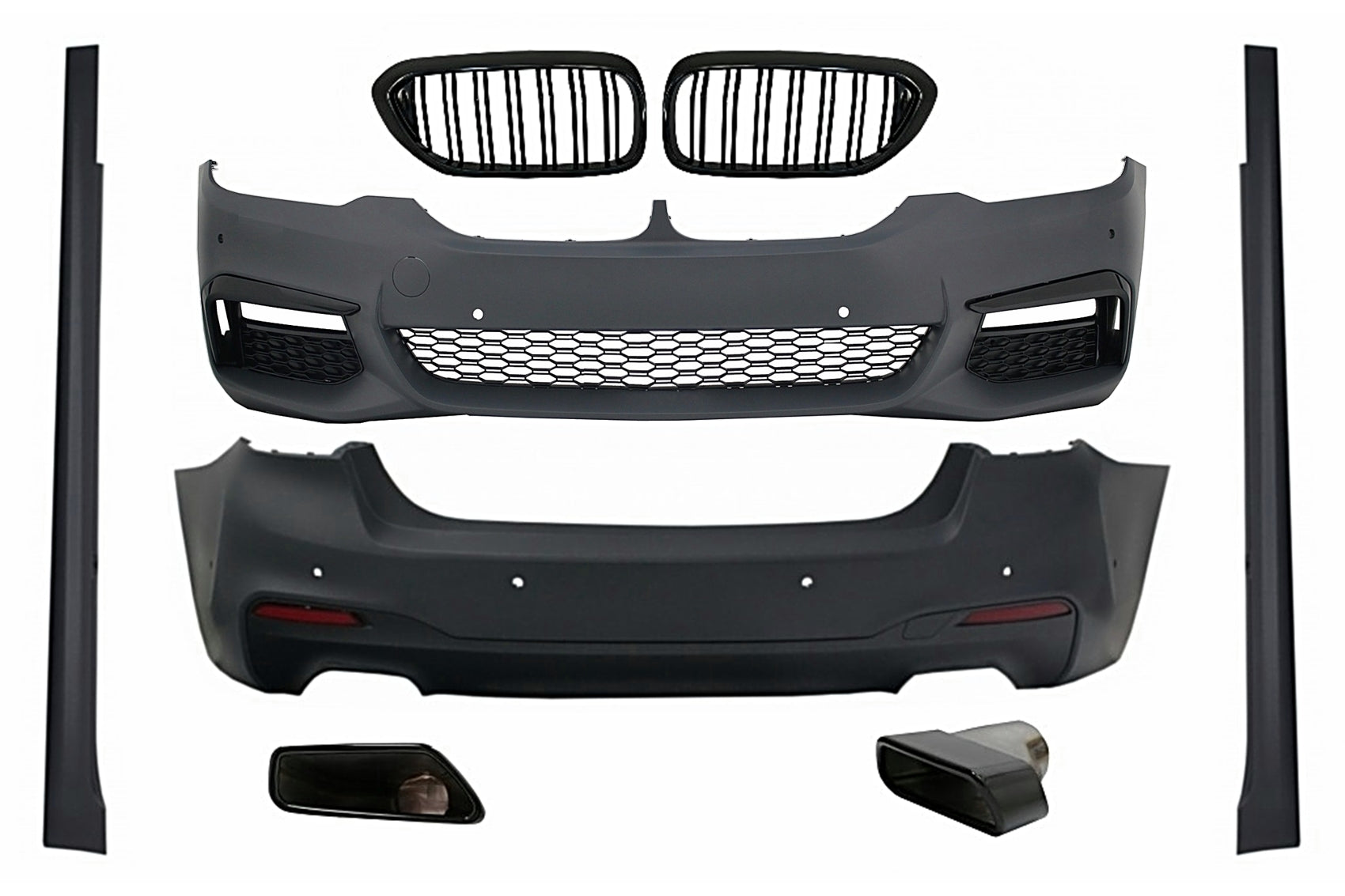 Bodykit für BMW 5er G30 2017–2019 Kühlergrillblenden Auspuffblenden M-Tech Design Carpartstuning Austria