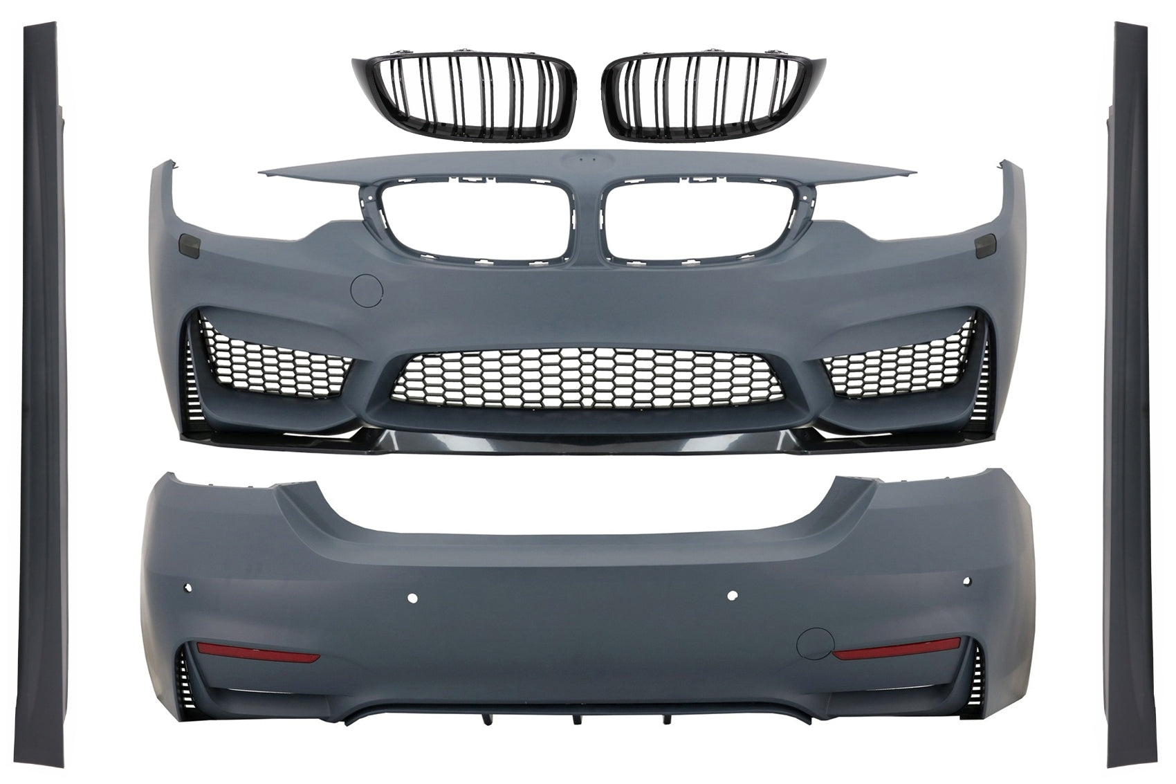 Bodykit für BMW 4er F36 Gran Coupe 13-03.19 M4 Look Stoßstange Mittelgitter Carpartstuning Austria