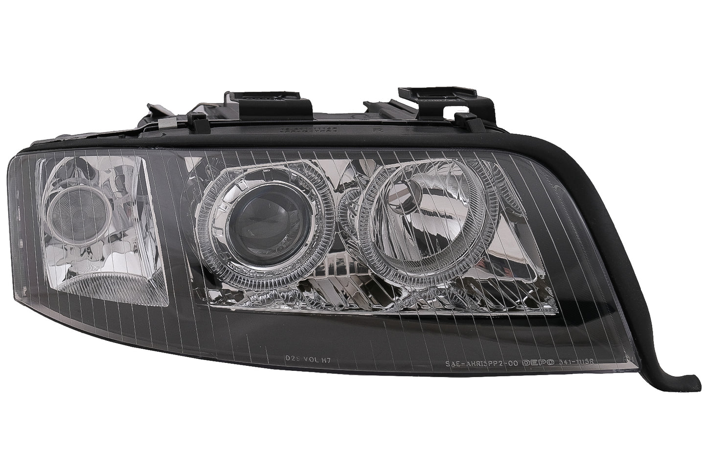 Angel Eyes Scheinwerfer Xenon für Audi A6 4B C5 06.2001-05.2004 LHD oder RHD Schwarz Carpartstuning Austria