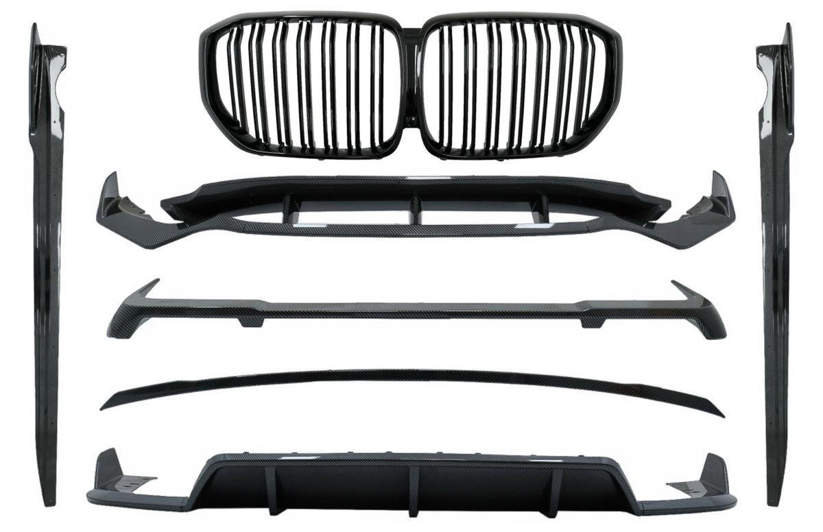 Aero Bodykit Kohlefaser Gitter für BMW X5 G05 2018-2022 M-Tech Black Knight Look Carpartstuning Austria
