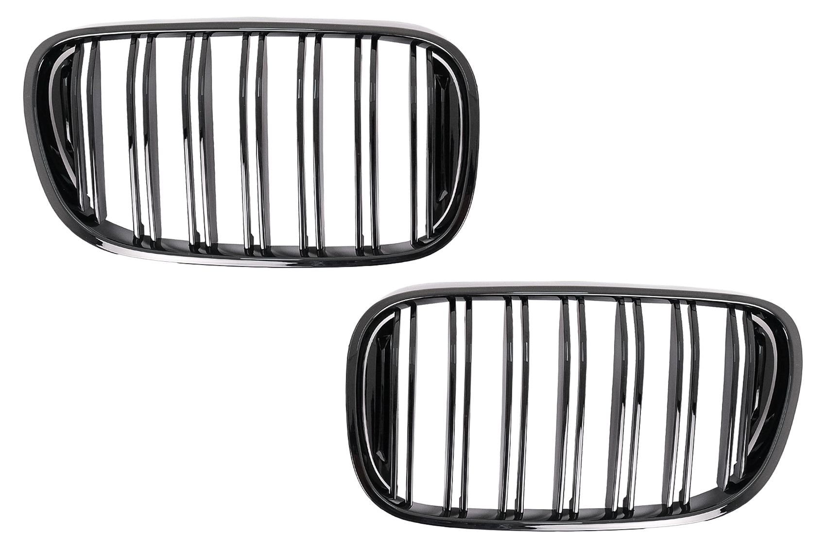 Gitter Nieren Nierengitter für BMW 7er G11 G12 15–19 Doppelstreifen M-Design Schwarz Carpartstuning Austria
