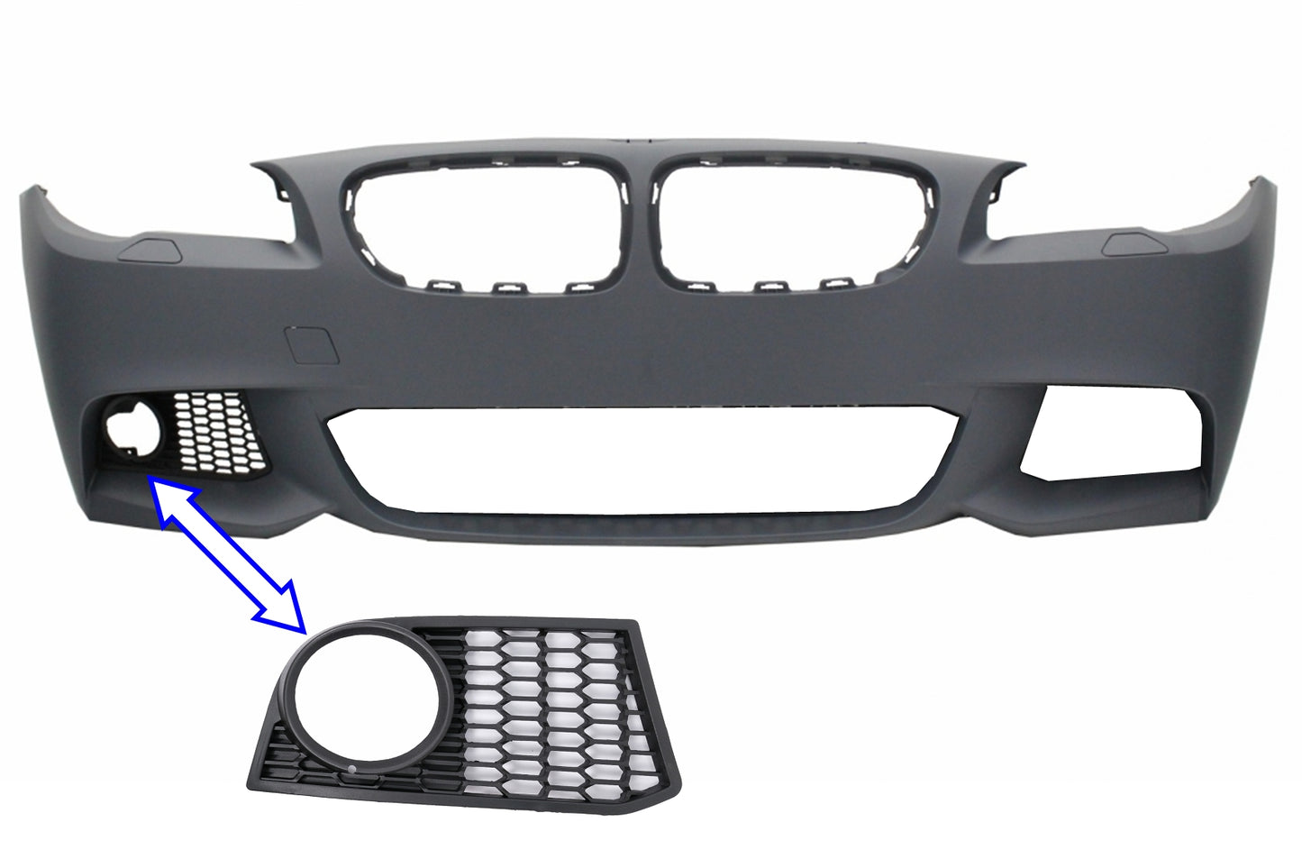 Nebelscheinwerferabdeckung LINKE SEITE für BMW 5 F10 F11 NON-LCI LCI nur für M-Tech-Stoßstange Carpartstuning Austria