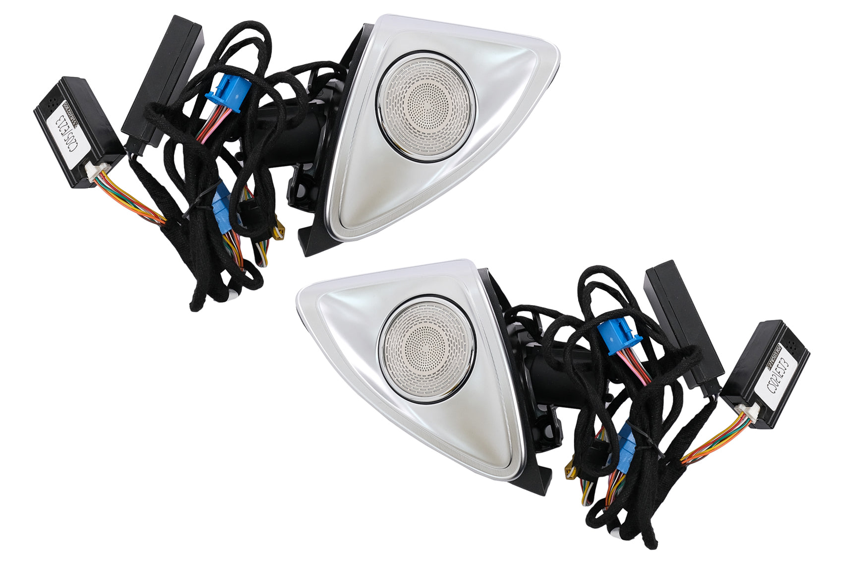 Kit AC-Lüftungsgitter 64 Farben LED 4D Rotary Hochtöner Cover-Lautsprecher für Mercedes S-Klasse W222 Carpartstuning Austria