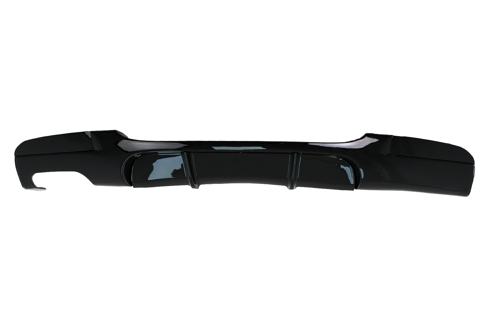 Stoßstange Diffusor Linker Doppelauslass für BMW 3er E90 E91 M Design Schwarz Glänzend Carpartstuning Austria