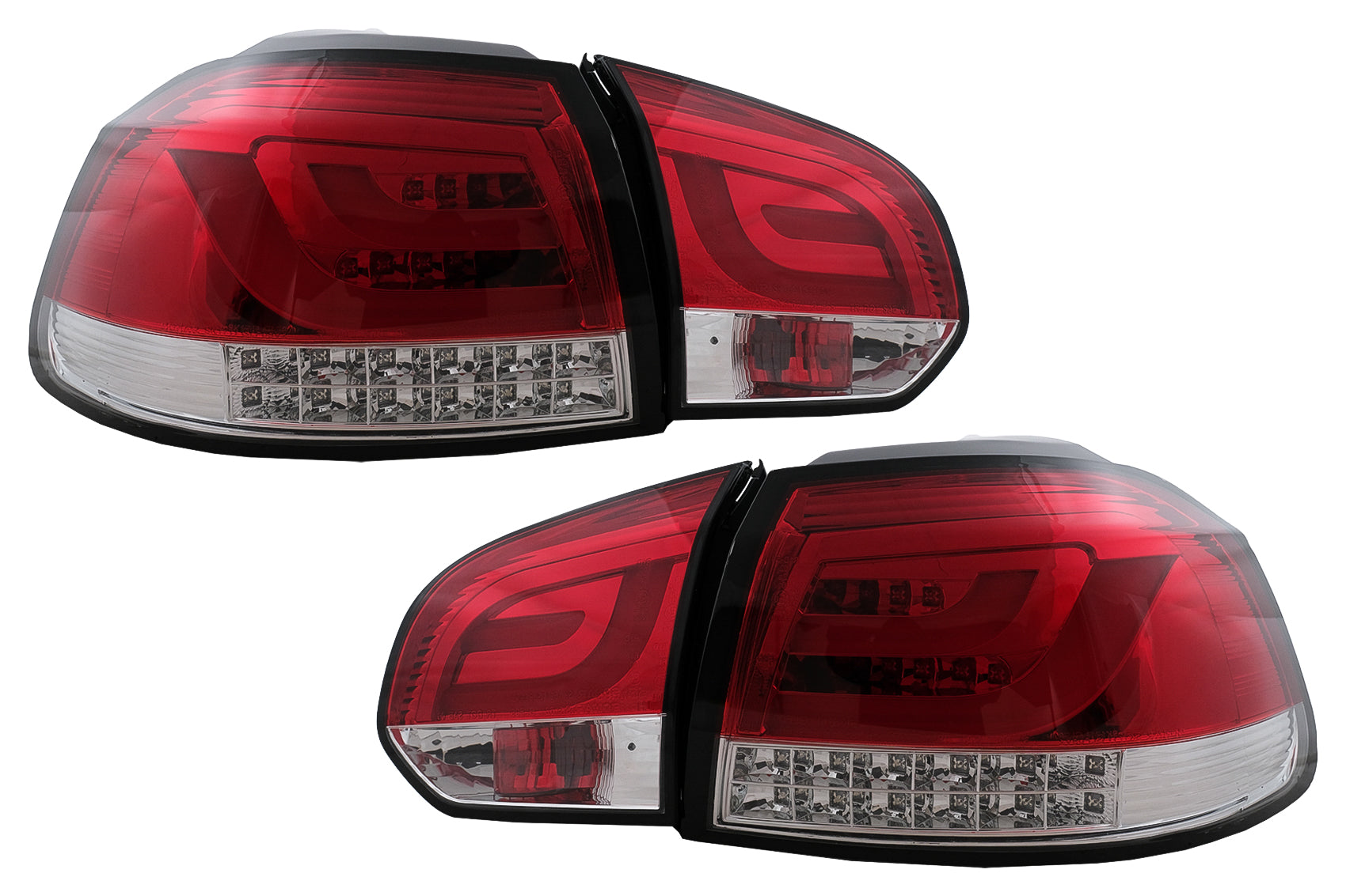 Rückleuchten Voll LED für VW Golf 6 VI 08-13 Red Smoke Sequential Dynamic LHD RHD Carpartstuning Austria