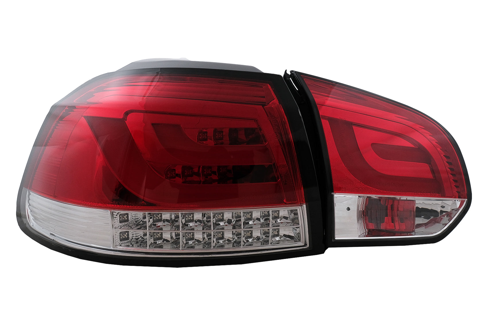 Rückleuchten Voll LED für VW Golf 6 VI 08-13 Red Smoke Sequential Dynamic LHD RHD Carpartstuning Austria