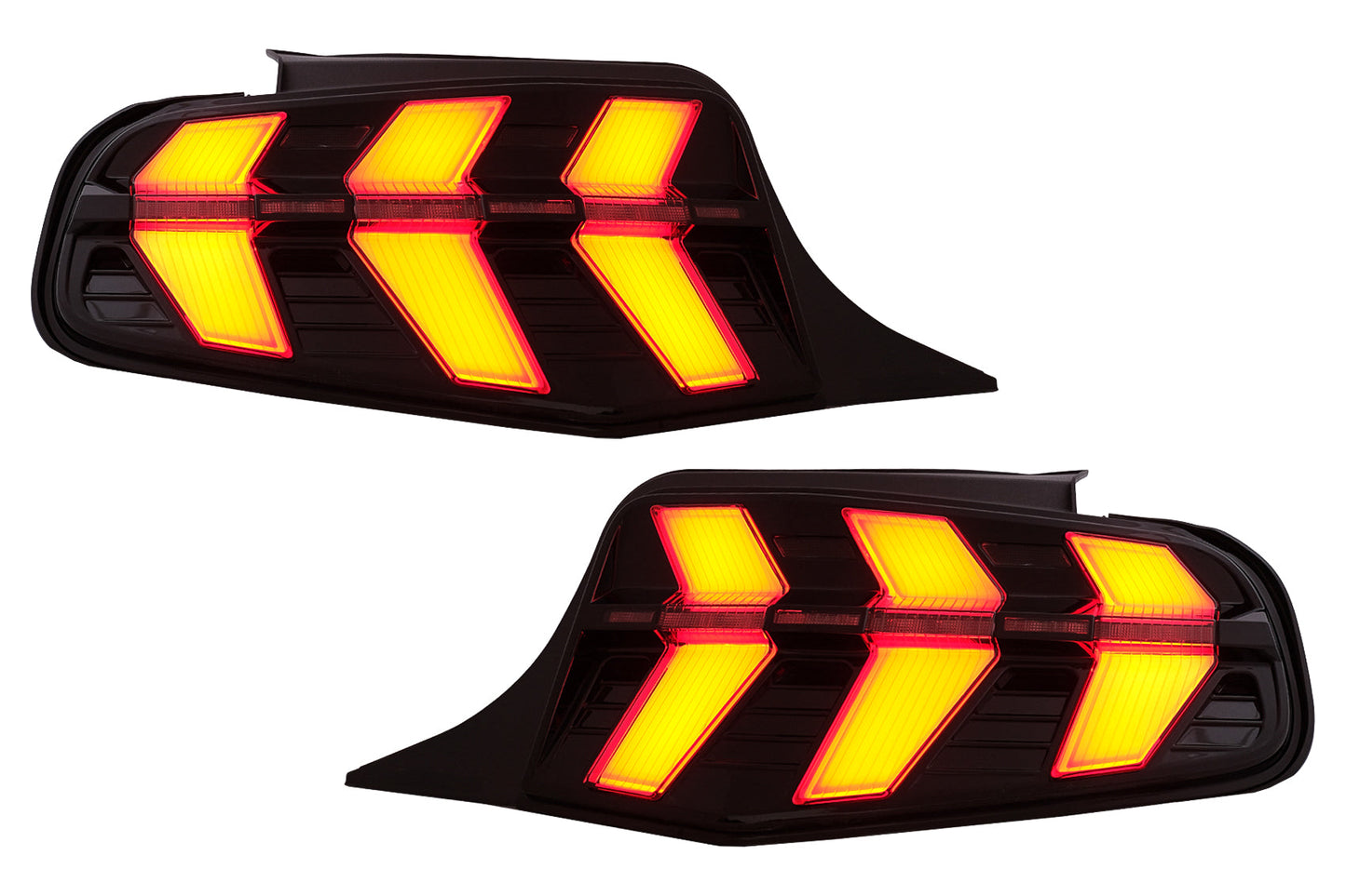 LED-Rücklichter für Ford Mustang V vor Facelift 2010-2012 Rauch 7 Modi Dynamisch Carpartstuning Austria