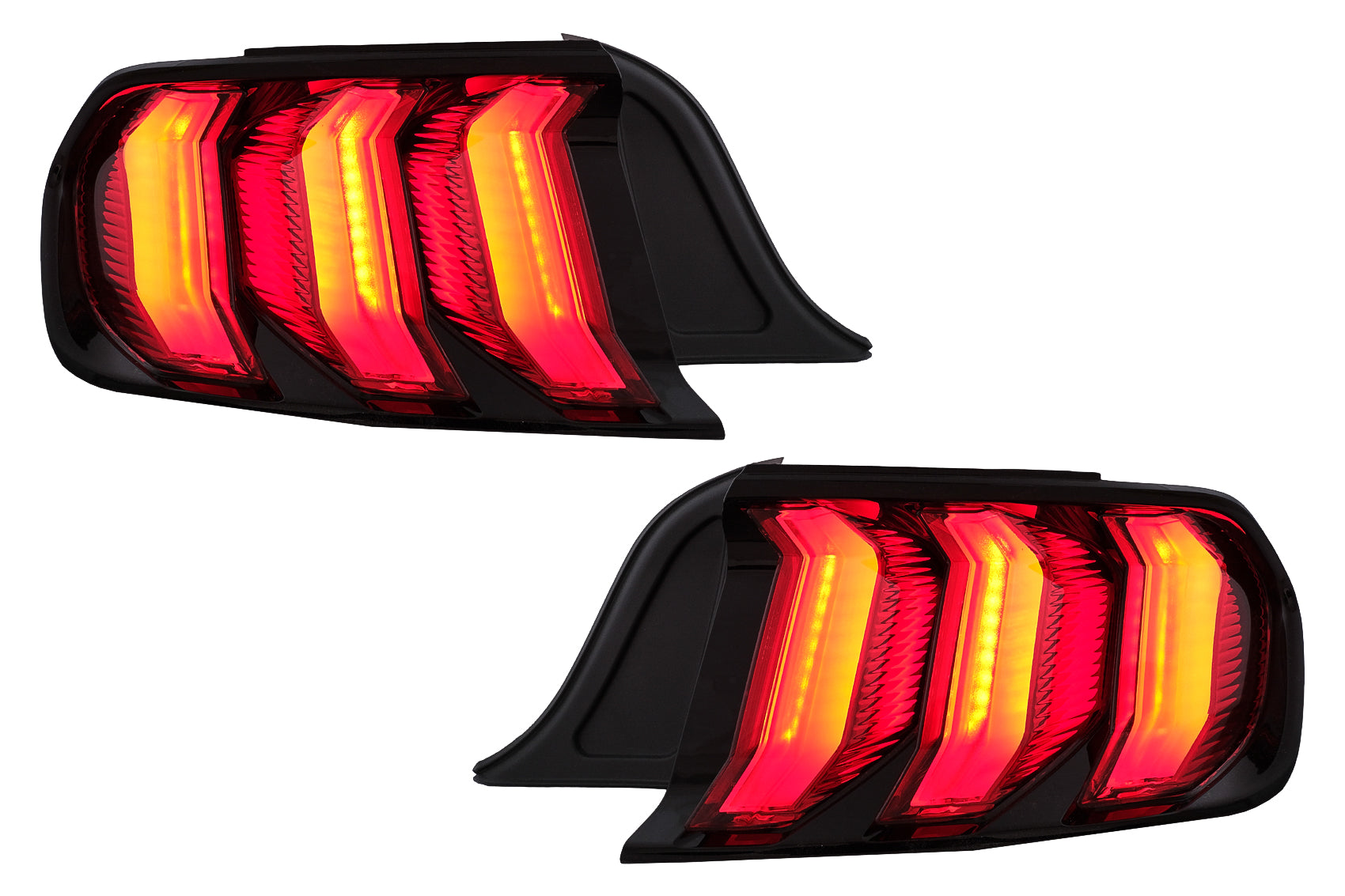 LED Rücklichter für Ford Mustang VI S550 15-19 Rote Dynamic Abbiegelichter Carpartstuning Austria