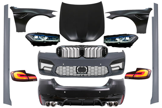 Bodykit Motorhaube für BMW 5er F10 10-17 Umbau auf G30 LCI M5 Design Kotflügel Carpartstuning Austria
