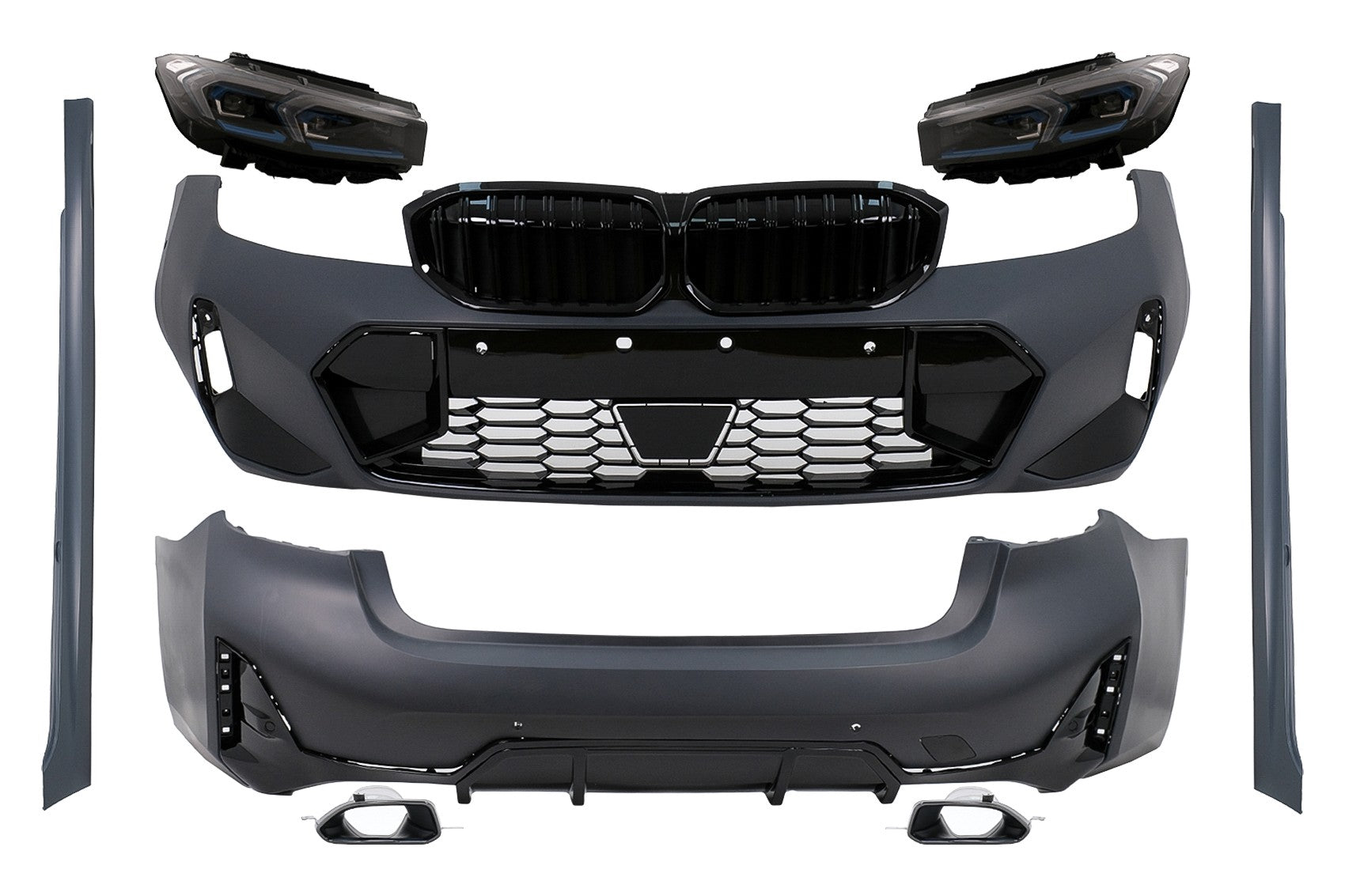 Bodykit für BMW 3er G20 Limousine 18-22 Upgrade auf LCI-Look Stoßstange Scheinwerfer Carpartstuning Austria