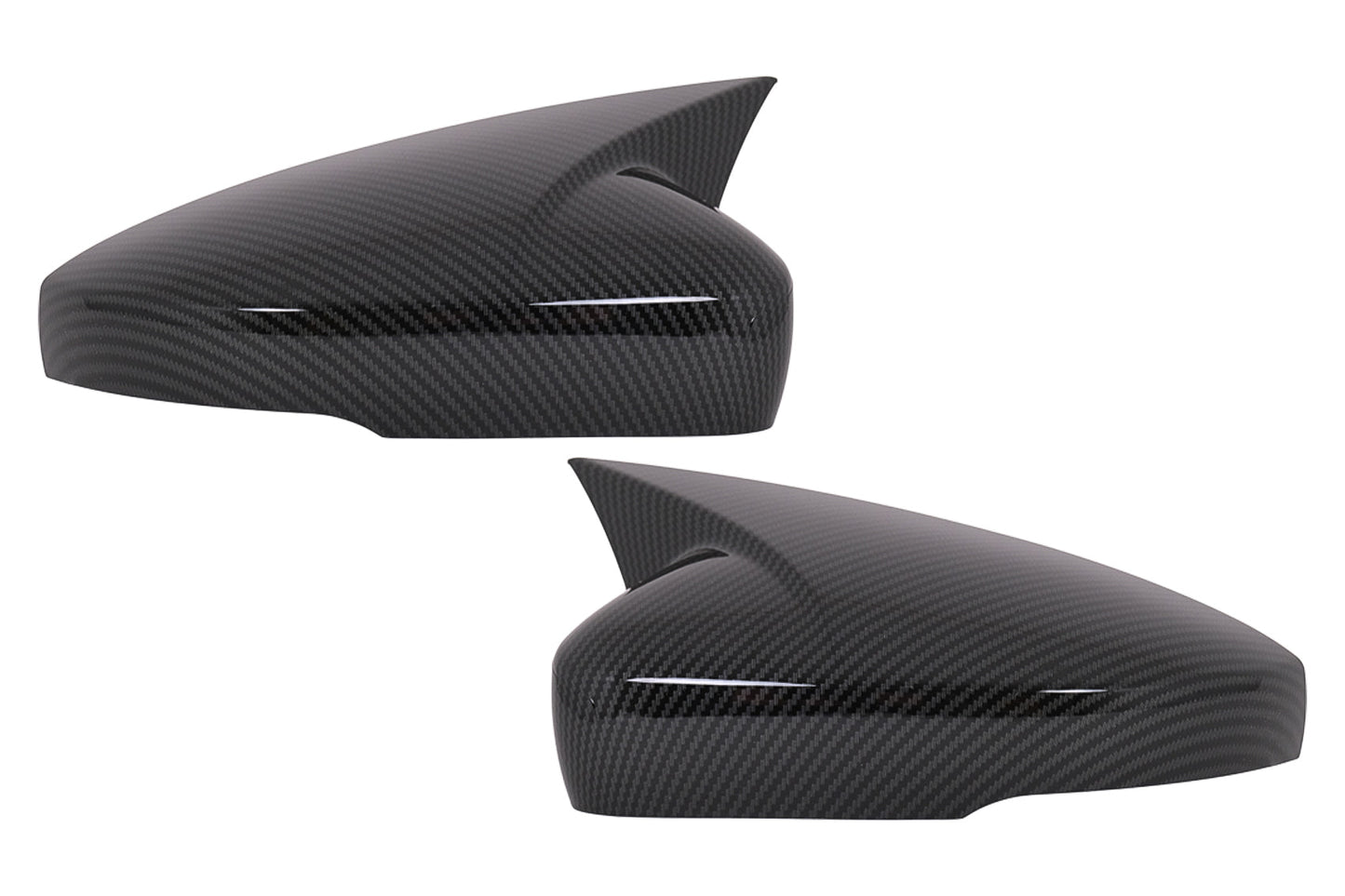 Spiegelabdeckungen für VW Polo 6R 6C MK5 09-17 Schrägheck 09.16-19 Carbon-Look Carpartstuning Austria