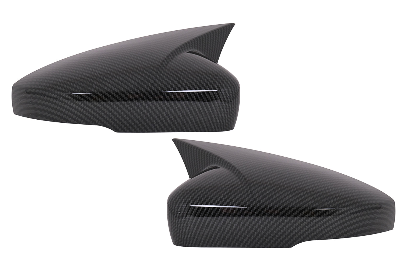 Spiegelabdeckungen für VW Polo 6R 6C MK5 09-17 Schrägheck 09.16-19 Carbon-Look Carpartstuning Austria