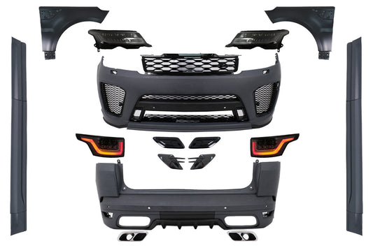 Bodykit für Range Rover Sport L494 2013-2017 Umstellung 2019 Optik Stoßfänge Kotflügel Carpartstuning Austria