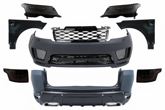 Bodykit für Range Rover Sport L494 13-17 Stoßfänger-Kotflügel-Umbau auf 2019er-Look Carpartstuning Austria