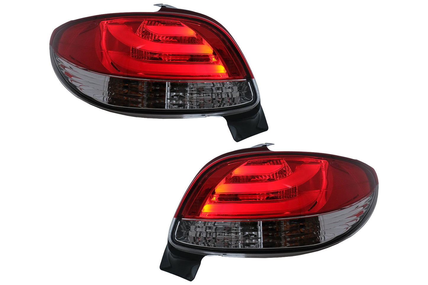 LED Rückleuchten für Peugeot 206 Hatchback 3/5 Türen 10.1998–2004 rot/weiß Rücklichter Carpartstuning Austria