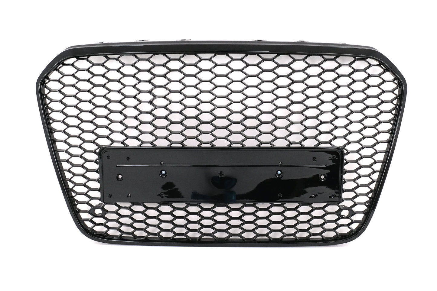 Wabengrill Grill für Audi A6 C7 4G 2011-2014 Limo Avant Schwarz Glänzend Ohne Emblem Carpartstuning Austria