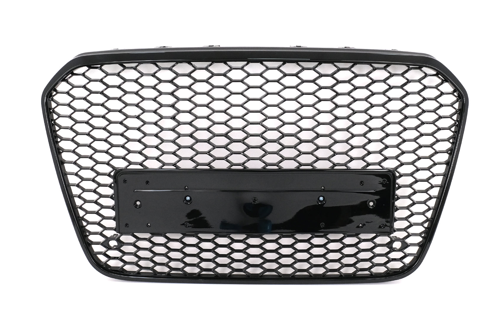Wabengrill Grill für Audi A6 C7 4G 2011-2014 Limo Avant Schwarz Glänzend Ohne Emblem Carpartstuning Austria