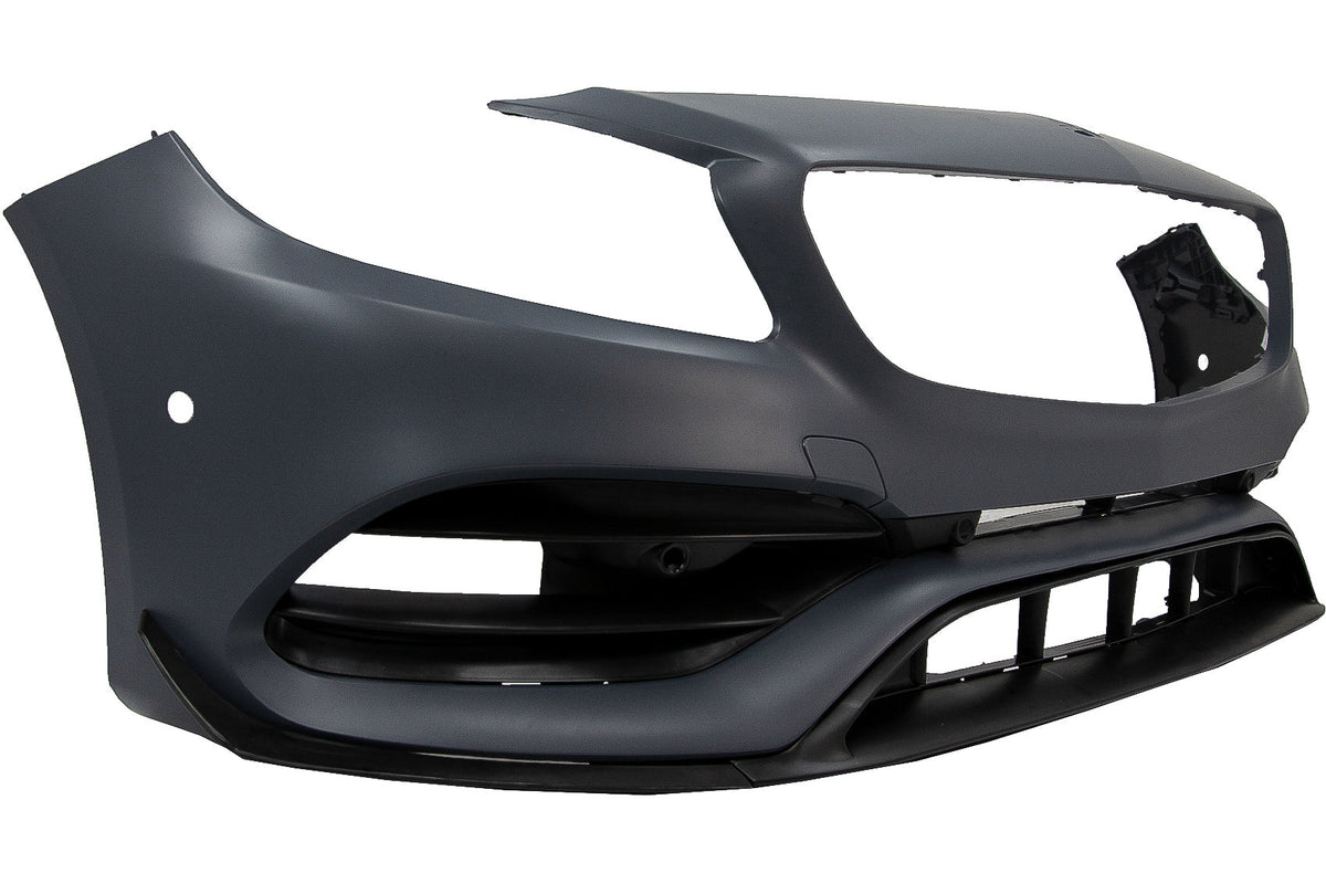 BodyKit für MERCEDES A W176 12-18 MOPF A45 Look Stoßstange Luftverteiler Endrohe Carpartstuning Austria