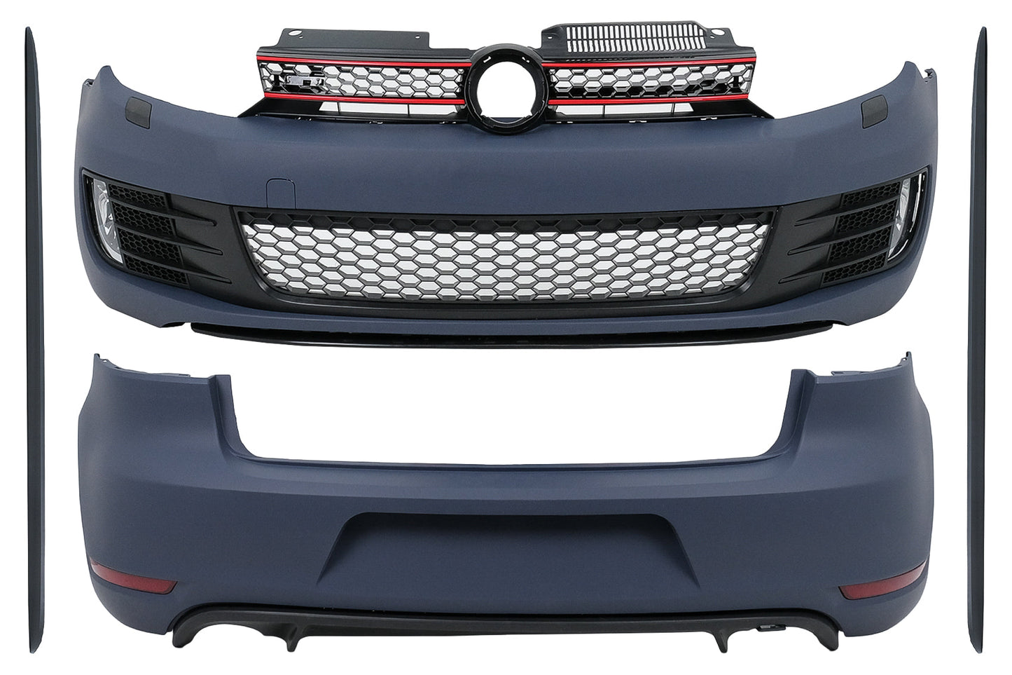 Bodykit für VW Golf 6 2008-2013 Schrägheck GTI-Design Stoßstangengitter Seitenschweller Carpartstuning Austria
