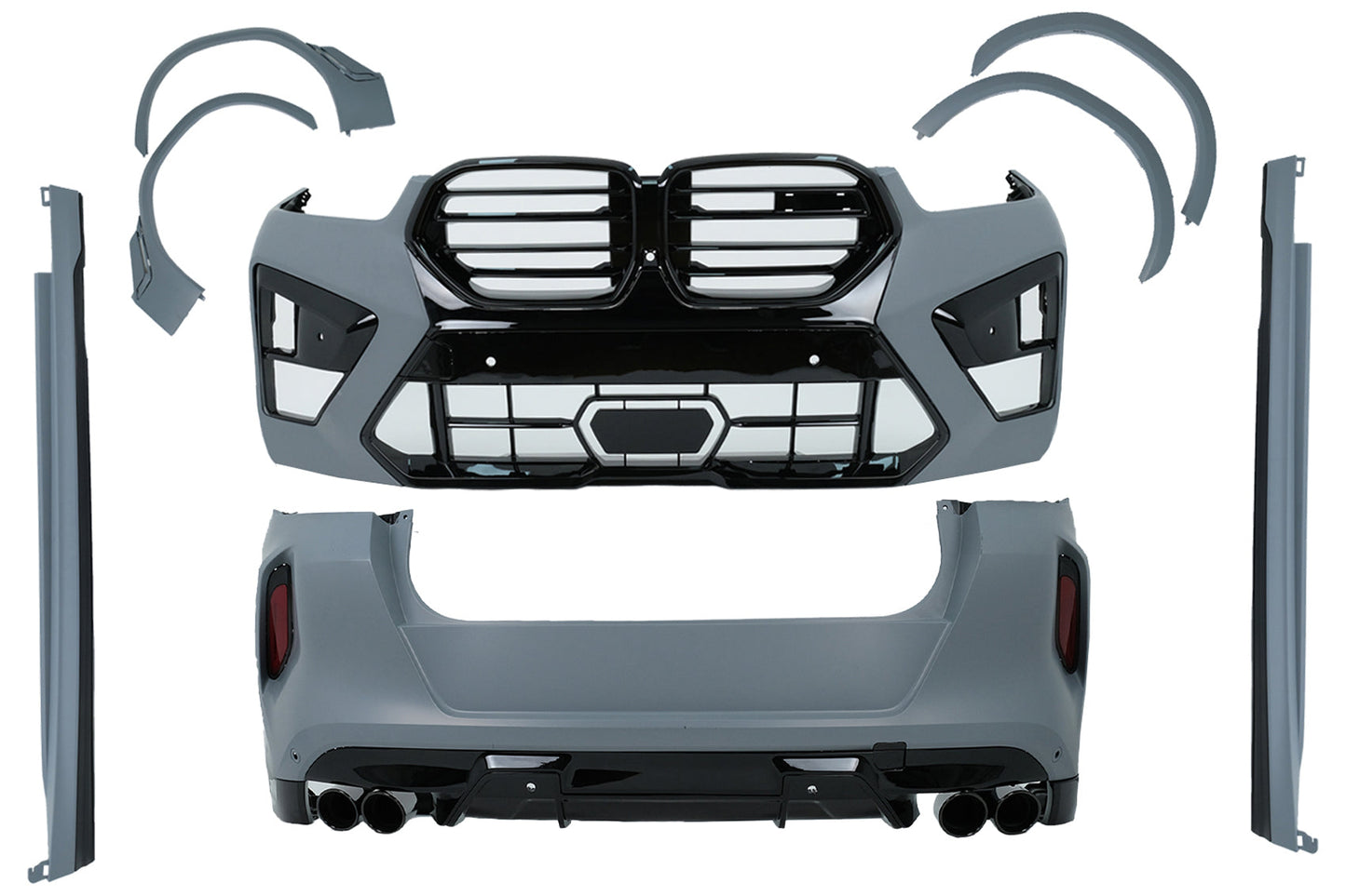 Bodykit für BMW X6 G06 2019-03.2023 Umrüstung auf LCI 2023 X6M-Design Stoßstange Carpartstuning Austria