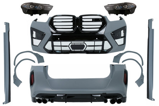 Bodykit für BMW X6 G06 2019-03.2023 Umrüstung auf LCI 2023 X6M-Design Stoßstange Carpartstuning Austria