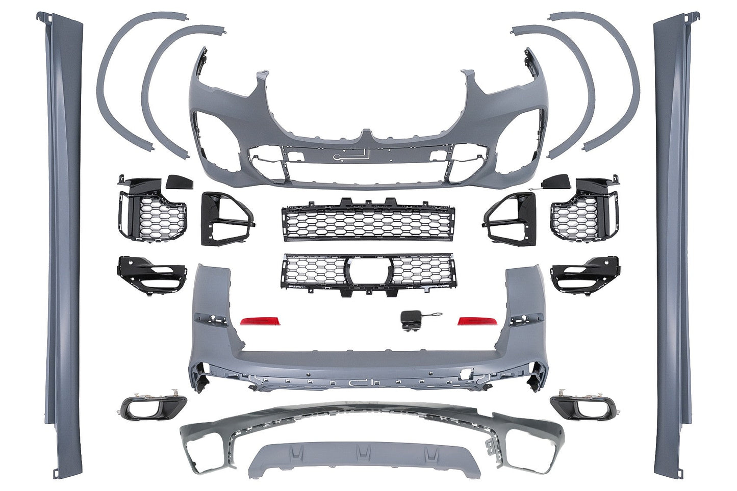 Bodykit für BMW X5 G05 2018-2022 M-Tech Look Stoßstange Radkästen Endrohre Carpartstuning Austria