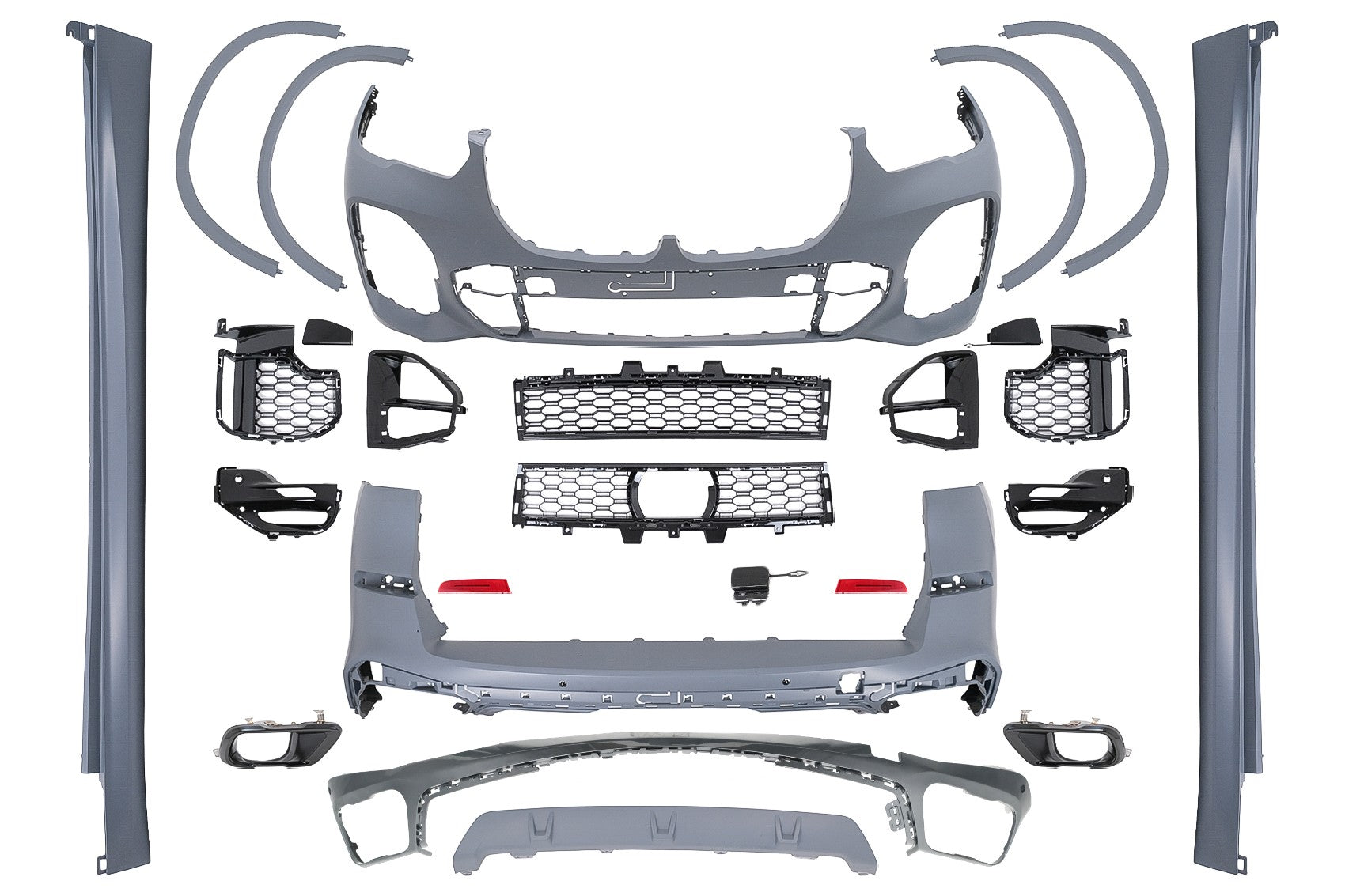 Bodykit für BMW X5 G05 2018-2022 M-Tech Look Stoßstange Radkästen Endrohre Carpartstuning Austria