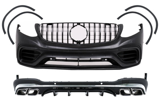 Bodykit für Mercedes GLC SUV X253 15-07.19 Stoßfänger Endrohre GLC63 Look Carpartstuning Austria
