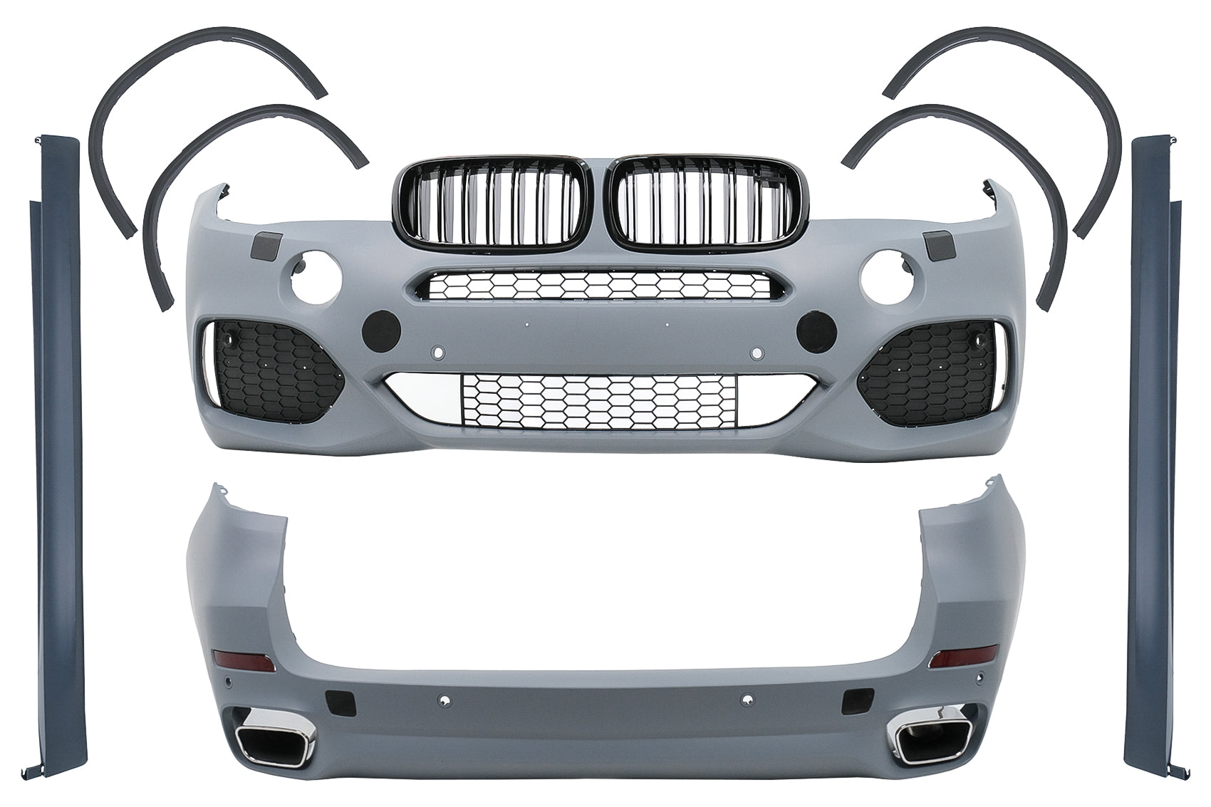 Bodykit für BMW X5 F15 (2013–2018) M-Tech Design Stoßstangen Endrohre Radkästen Carpartstuning Austria