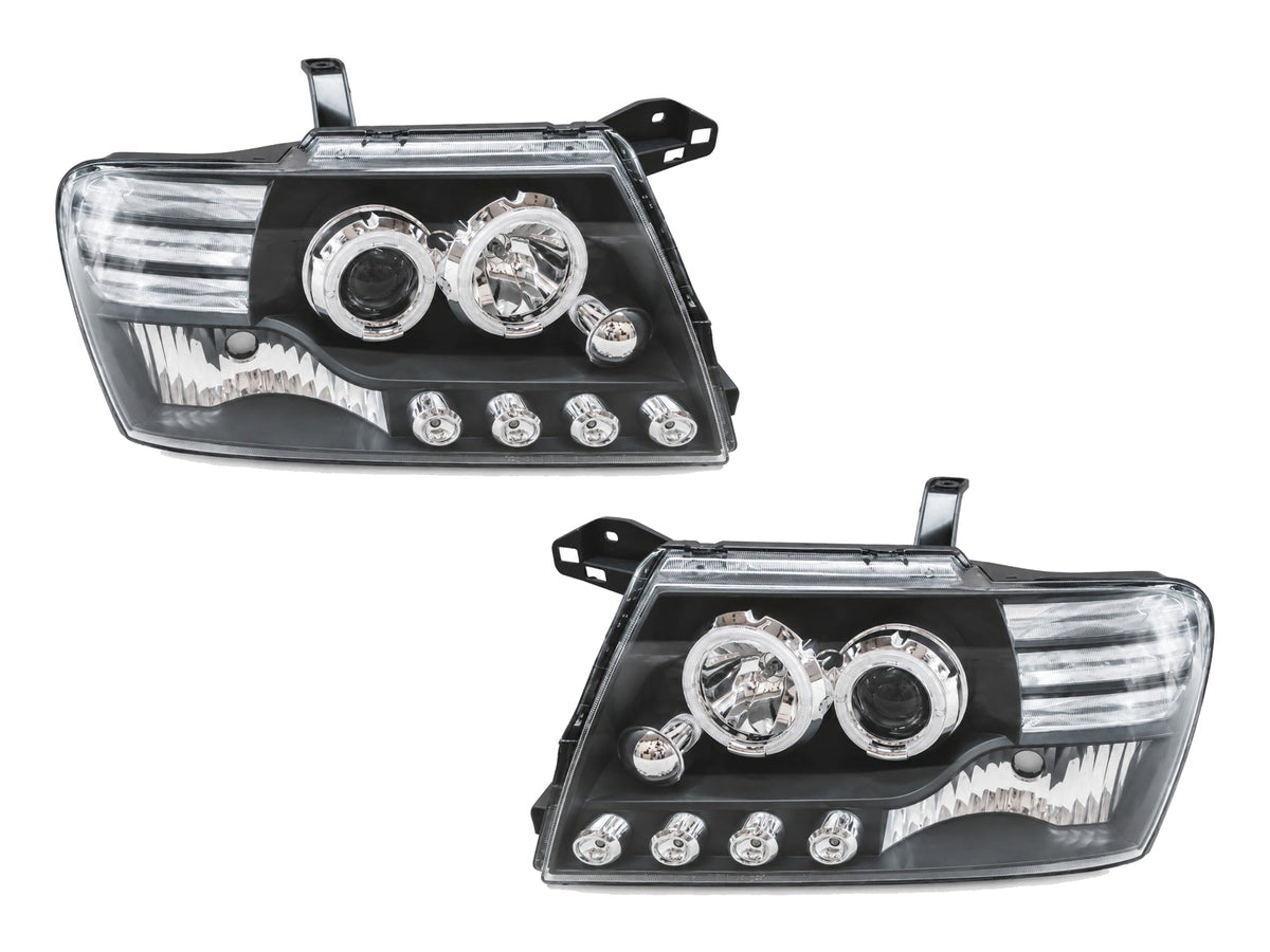 Scheinwerfer LED DRL für Mitsubishi Lancer 07-17 Dual Projector Dynamic Blinker Carpartstuning Austria