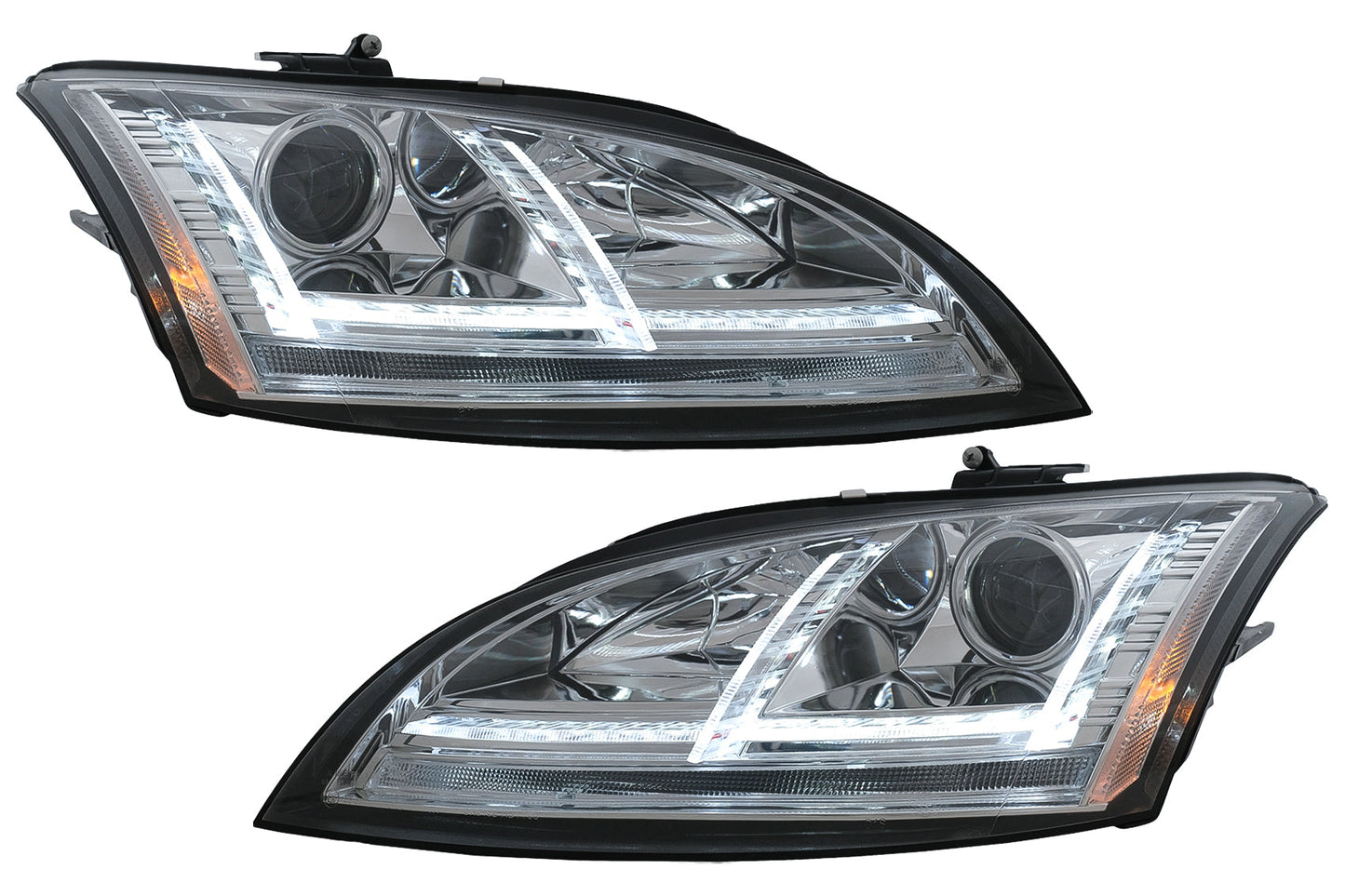 LED Tagfahrlicht Xenon Scheinwerfer für Audi TT 8J 2006–2010 Dynamisches Blinklicht Chrom Carpartstuning Austria
