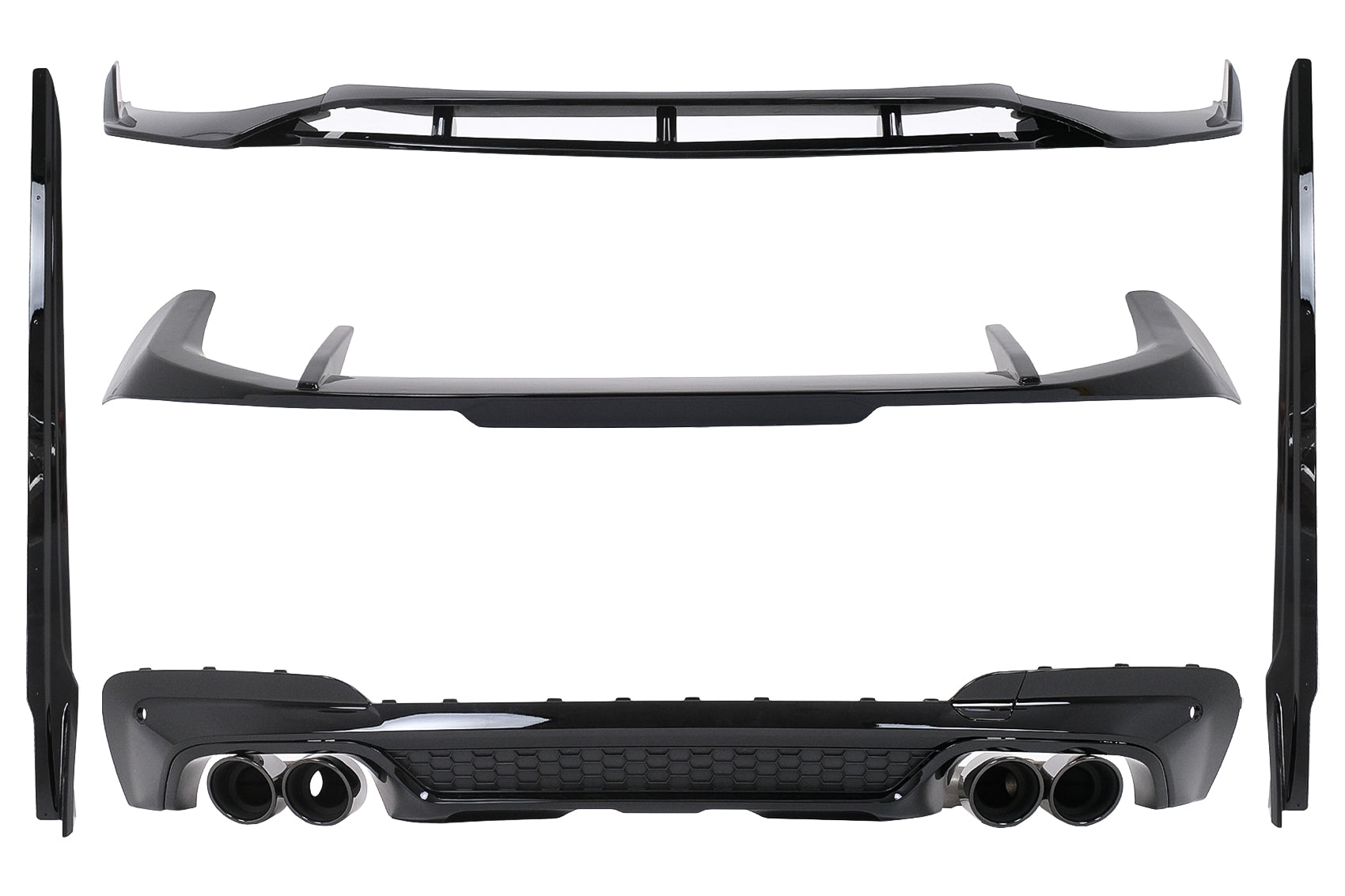 Aero-Bodykit für BMW X3 G01 M-Tech 2018–2020 Black Knight Design Stoßstange Lippe Spoiler Carpartstuning Austria