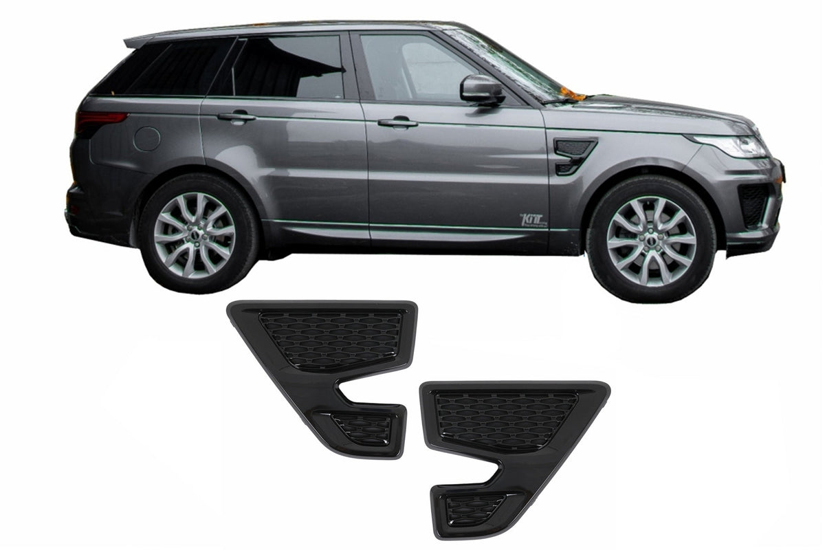 Seitendüsen Seitliche Vordere Kotflügel für Range Rover Sport L494 2013–2017 Schwarz Carpartstuning Austria