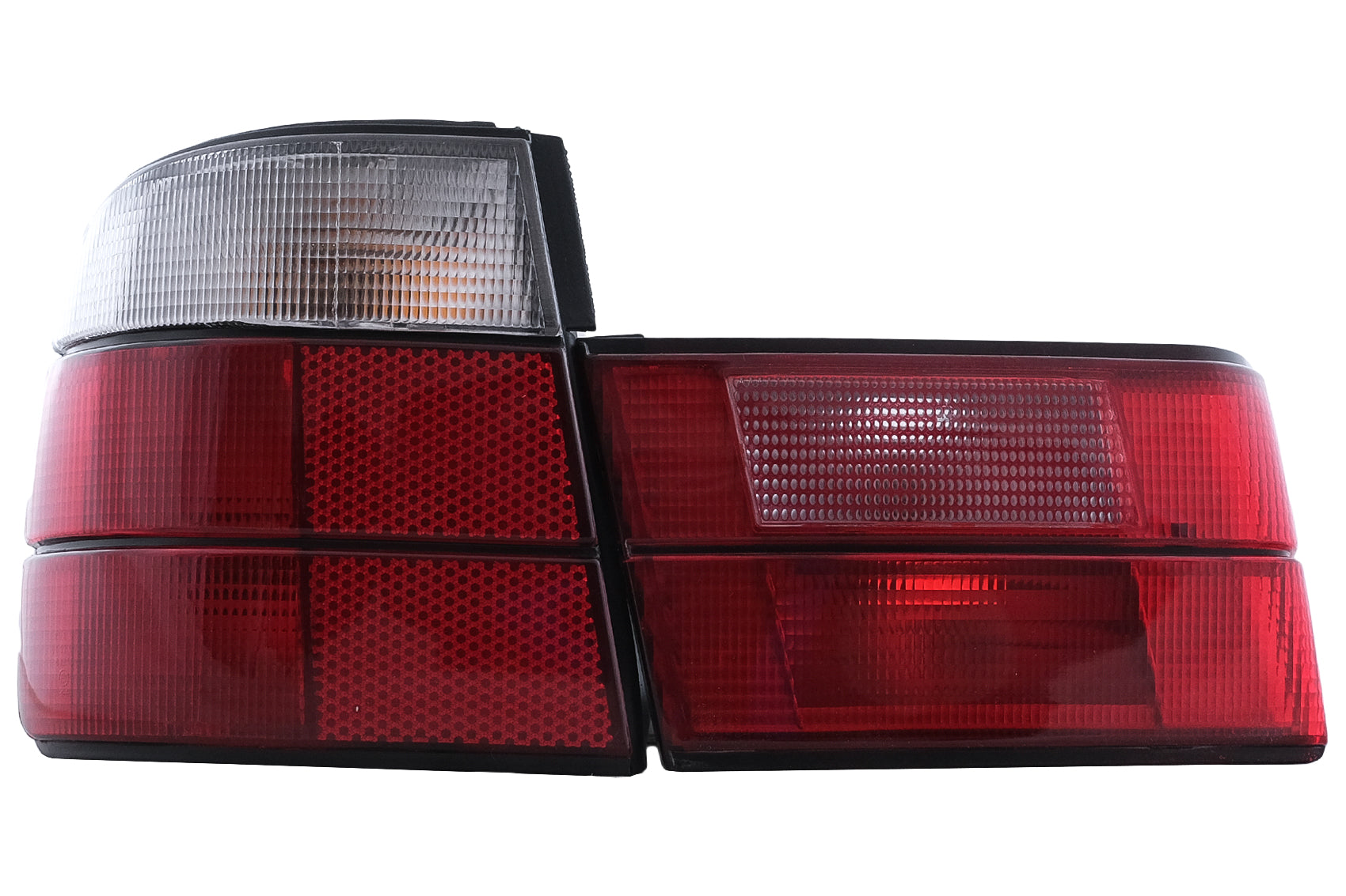 Rückleuchten für BMW 5er E34 Limousine 1987–1995 Rot/Weiß Taillights Carpartstuning Austria