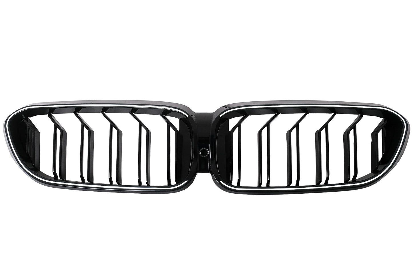 LED Kühlergrill für BMW 5er G30 G31 2017-2019 Doppelstreifen Schwarz Beleuchtet Carpartstuning Austria