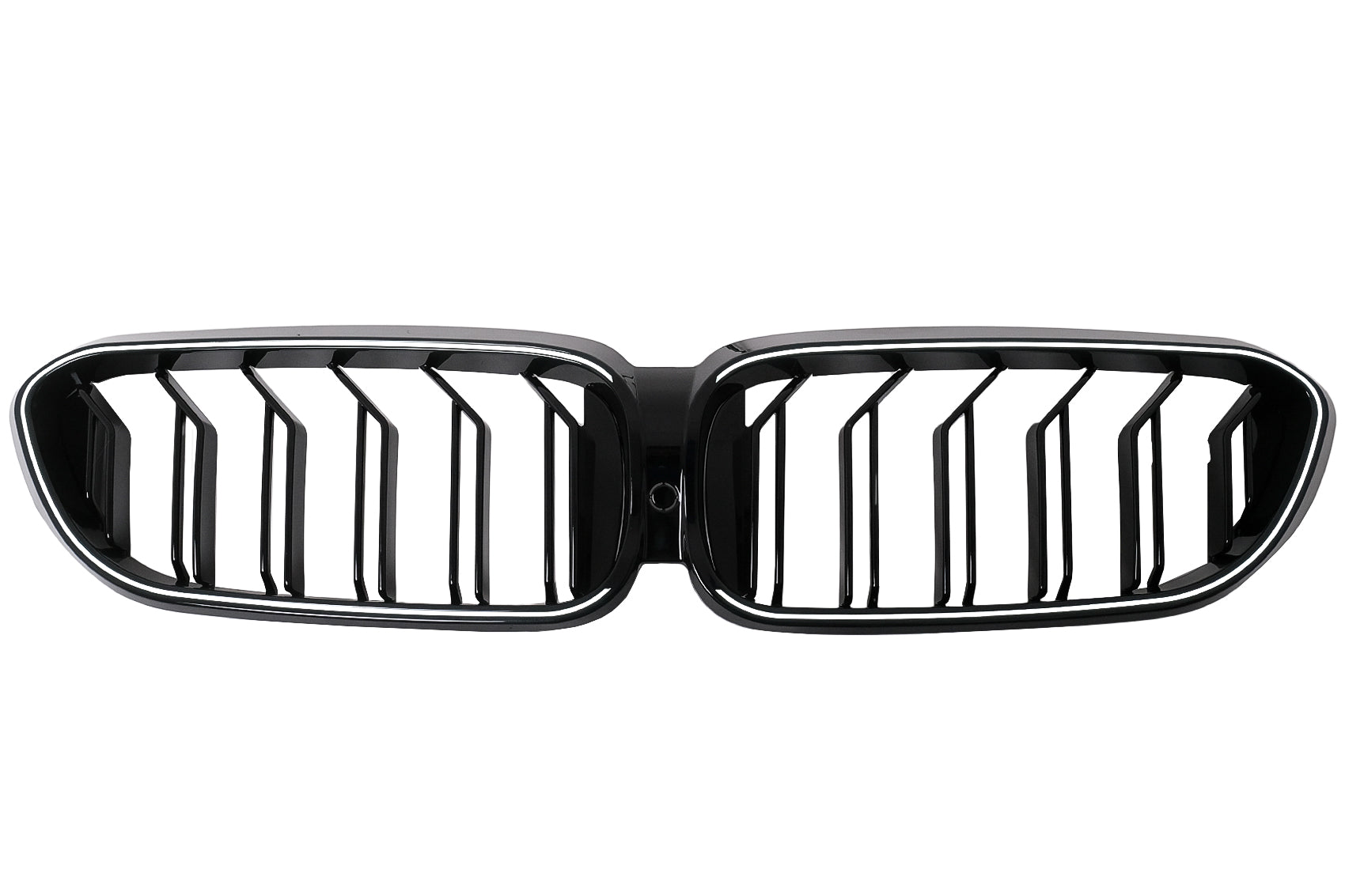 LED Kühlergrill für BMW 5er G30 G31 2017-2019 Doppelstreifen Schwarz Beleuchtet Carpartstuning Austria