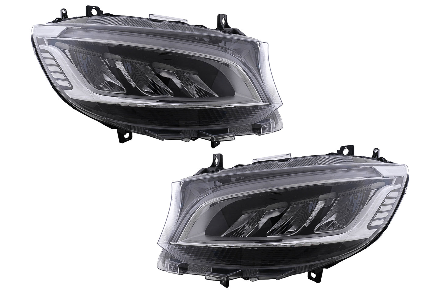 LED-Scheinwerfer für Mercedes Sprinter W907 Halogen 2019-2023 Schwarz Carpartstuning Austria