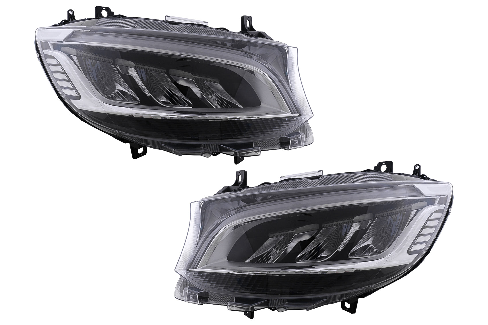 LED-Scheinwerfer für Mercedes Sprinter W907 Halogen 2019-2023 Schwarz Carpartstuning Austria