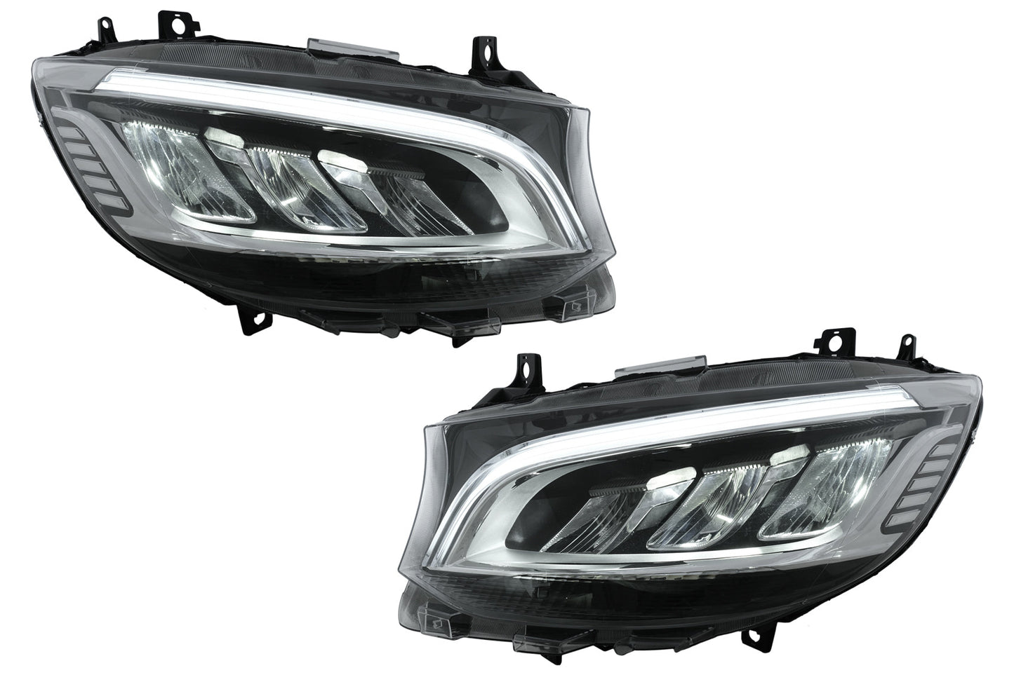 LED-Scheinwerfer für Mercedes Sprinter W907 Halogen 2019-2023 Schwarz Carpartstuning Austria