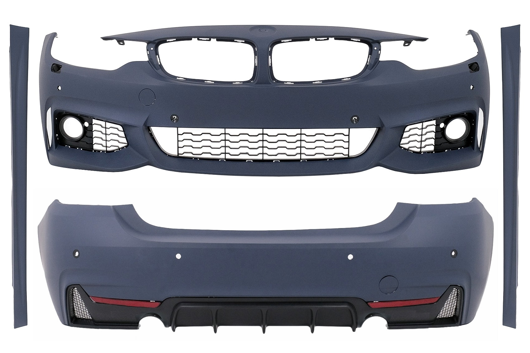 Bodykit für BMW 4er F36 Gran Coupé (2013–2019), M-Sport Design Stoßfänger Seitenschweller Carpartstuning Austria