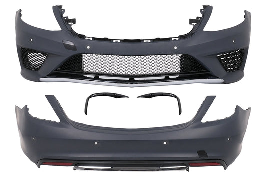 Bodykit für Mercedes S-Klasse W222 2013–06.2017 S63 Design Stoßfänger Untergitter Carpartstuning Austria