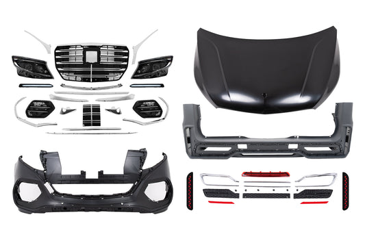 Bodykit Stoßstange für Mercedes Vito 2016–2023 Umbau auf 2024 V-Design Kühlergrill Carpartstuning Austria
