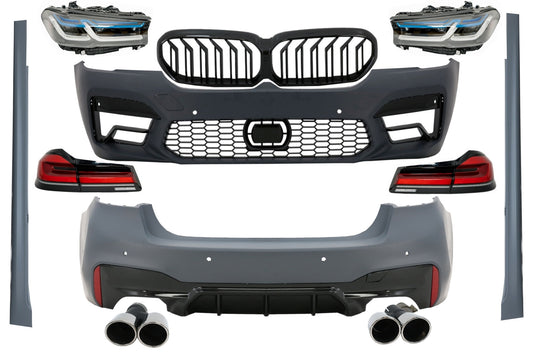 Bodykit für BMW 5er G30 17-19 Stoßstange Lichter Kühlergrill M5 LCI Design 2020 Carpartstuning Austria