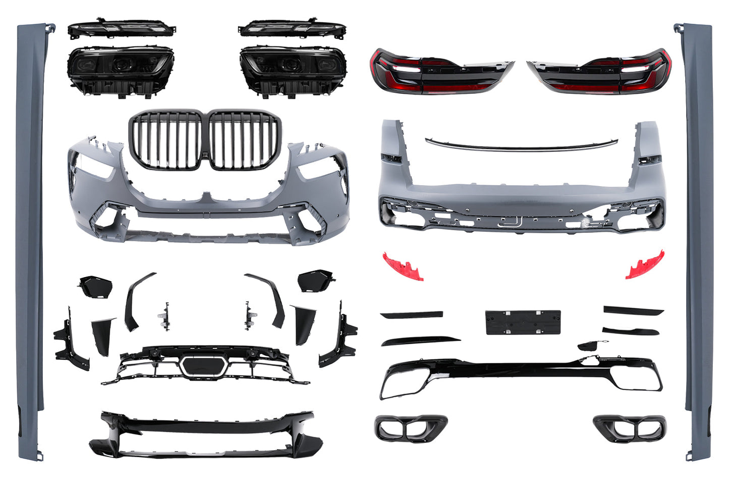 Bodykit für BMW X7 G07 2018–2022 Umbau G07 LCI 2023 M Design Stoßstange Carpartstuning Austria
