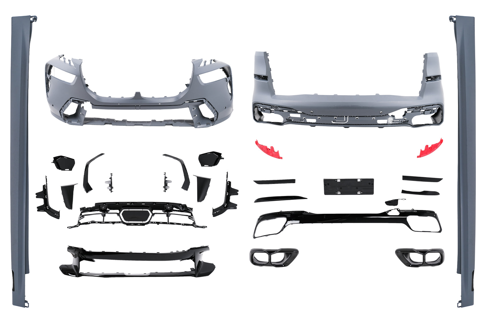 Bodykit für BMW X7 G07 LCI 2023- M Design Stoßstange Endrohre Seitenschweller Carpartstuning Austria
