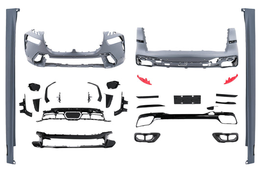Bodykit für BMW X7 G07 LCI 2023- M Design Stoßstange Endrohre Seitenschweller Carpartstuning Austria